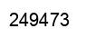 Number 249473 black image