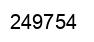 Number 249754 black image