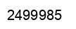 Number 2499985 black image