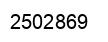 Number 2502869 black image