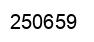 Number 250659 black image
