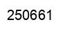 Number 250661 black image