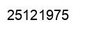 Number 25121975 black image