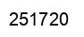 Number 251720 black image
