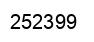 Number 252399 black image