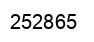 Number 252865 black image