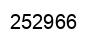 Number 252966 black image