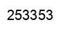 Number 253353 black image