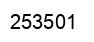 Number 253501 black image
