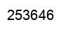 Number 253646 black image