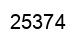 Número 25374 imagen negro