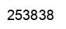 Number 253838 black image