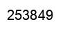 Number 253849 black image