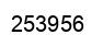 Number 253956 black image