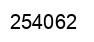 Number 254062 black image