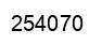 Number 254070 black image