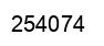 Number 254074 black image