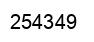 Number 254349 black image