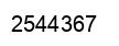 Number 2544367 black image