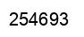 Number 254693 black image