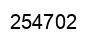 Number 254702 black image