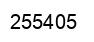 Number 255405 black image