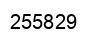 Number 255829 black image