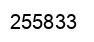 Number 255833 black image