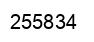 Number 255834 black image