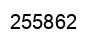 Number 255862 black image