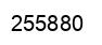Number 255880 black image