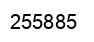 Number 255885 black image