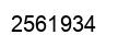 Number 2561934 black image