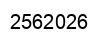 Número 2562026 imagen negro