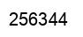 Number 256344 black image