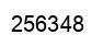 Number 256348 black image