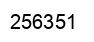 Number 256351 black image