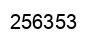 Number 256353 black image