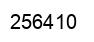 Number 256410 black image