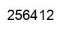 Number 256412 black image