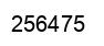 Number 256475 black image