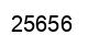 Número 25656 imagen negro