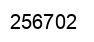 Number 256702 black image