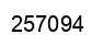 Number 257094 black image