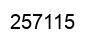 Number 257115 black image