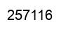 Number 257116 black image