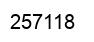 Number 257118 black image