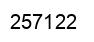 Number 257122 black image