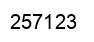 Number 257123 black image