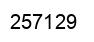 Number 257129 black image